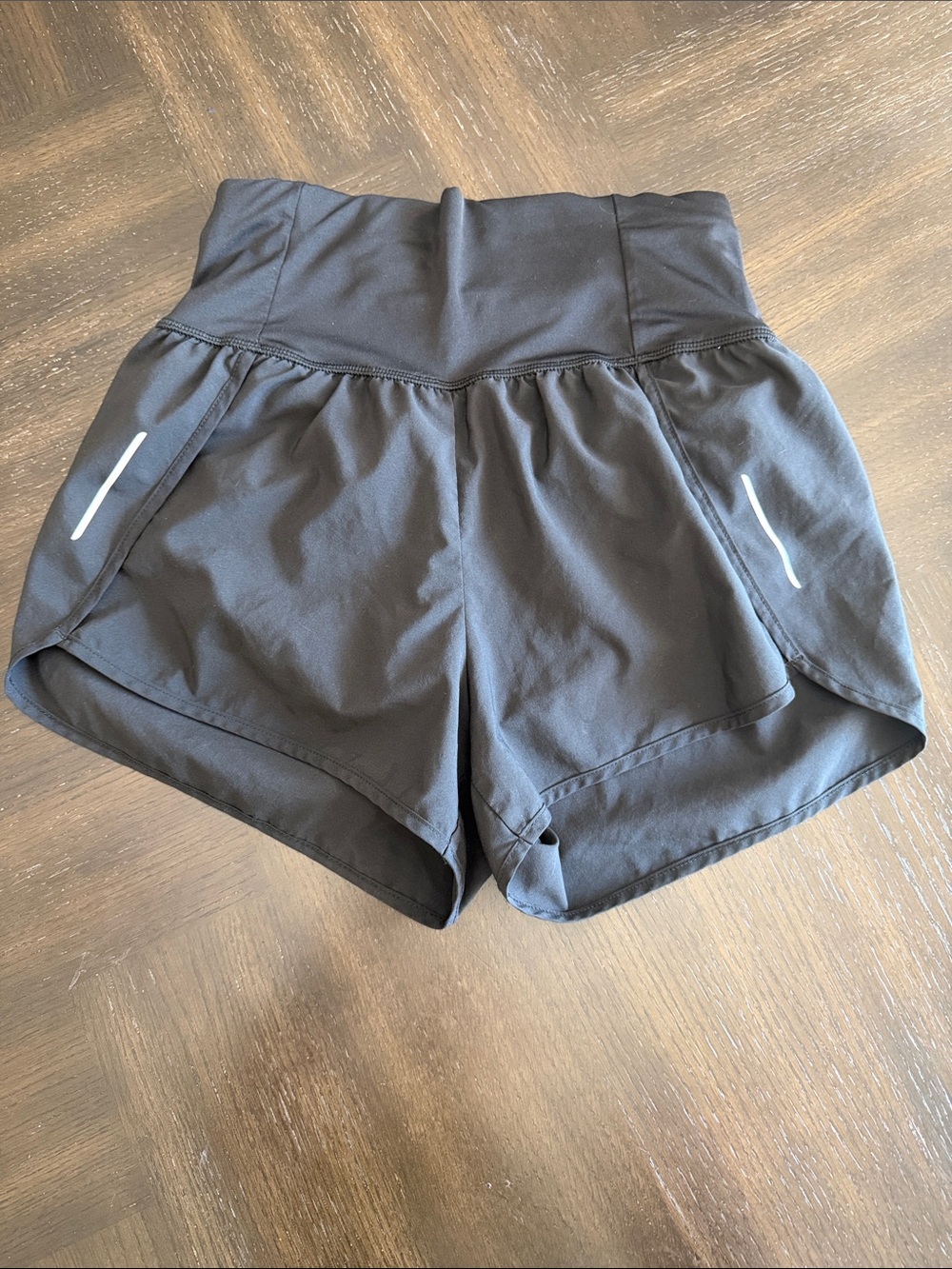 all in motion Black High-Rise Athletic Running Shorts